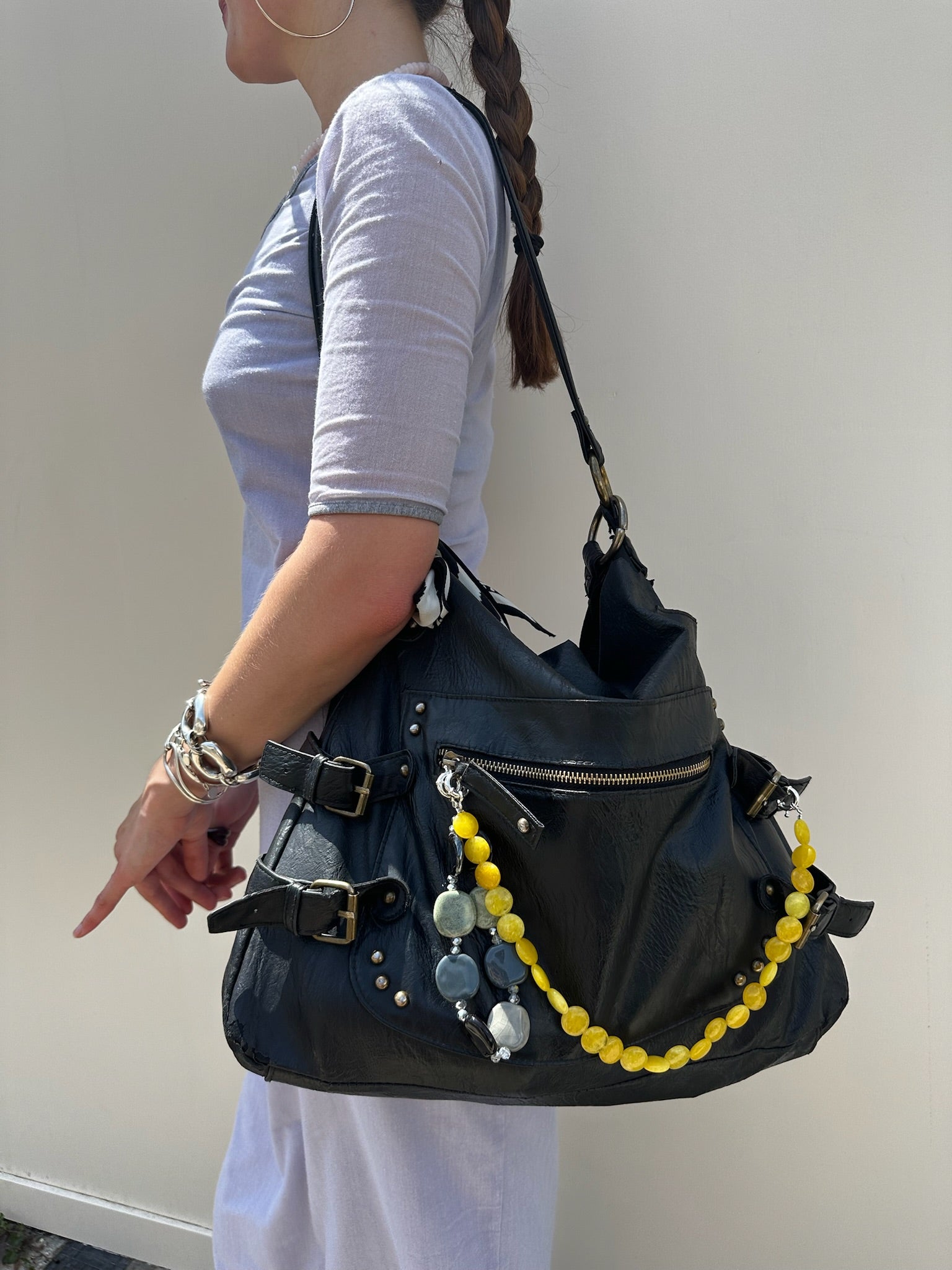 Butter Yellow Bag Charm