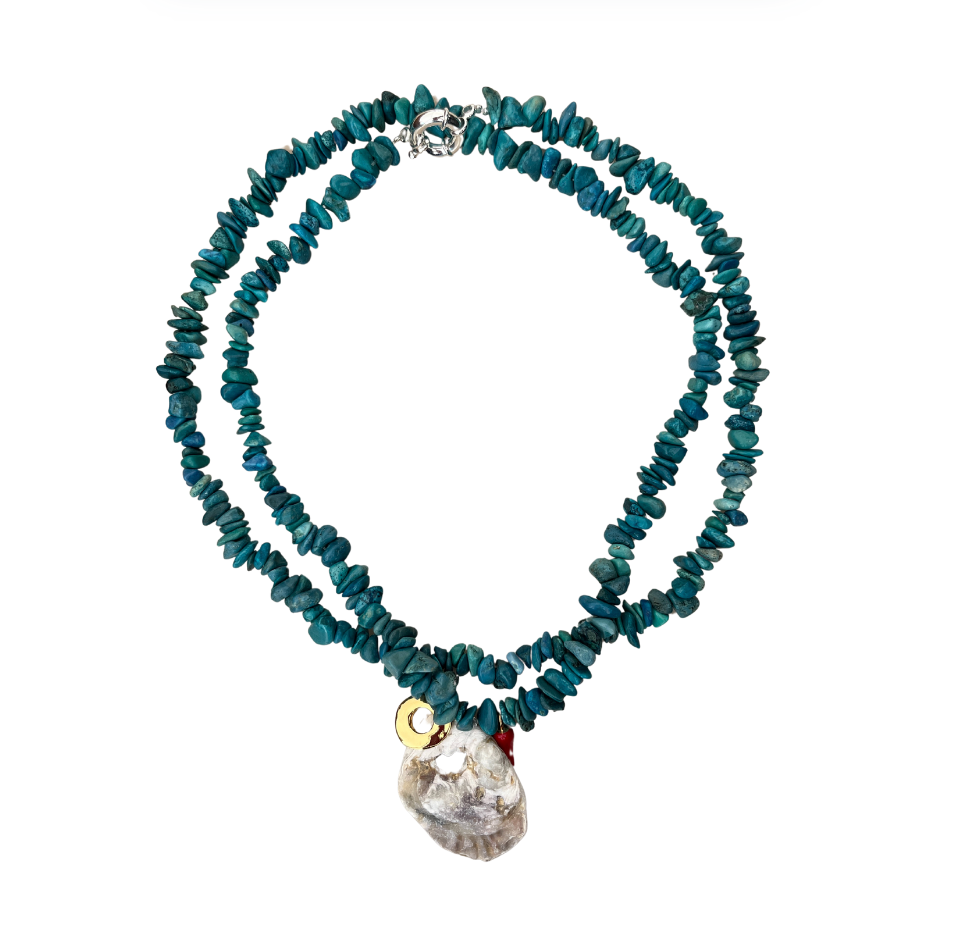 Funky Turqouise Shell Necklace