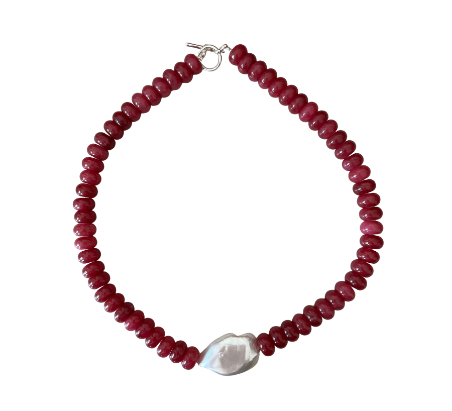 Fuschia Baroque Necklace
