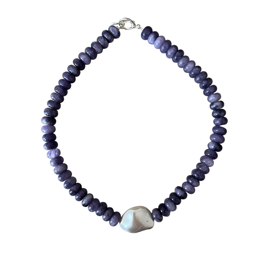 Royal Purple Pearl Necklace