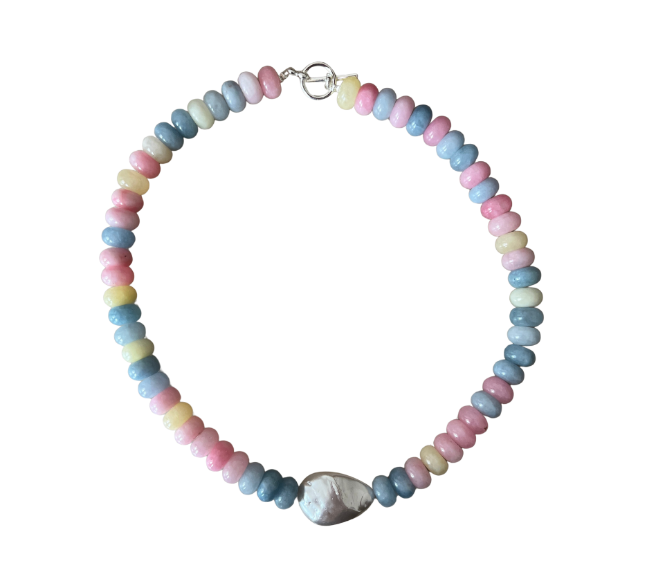 Candy Cane Pearl Necklace
